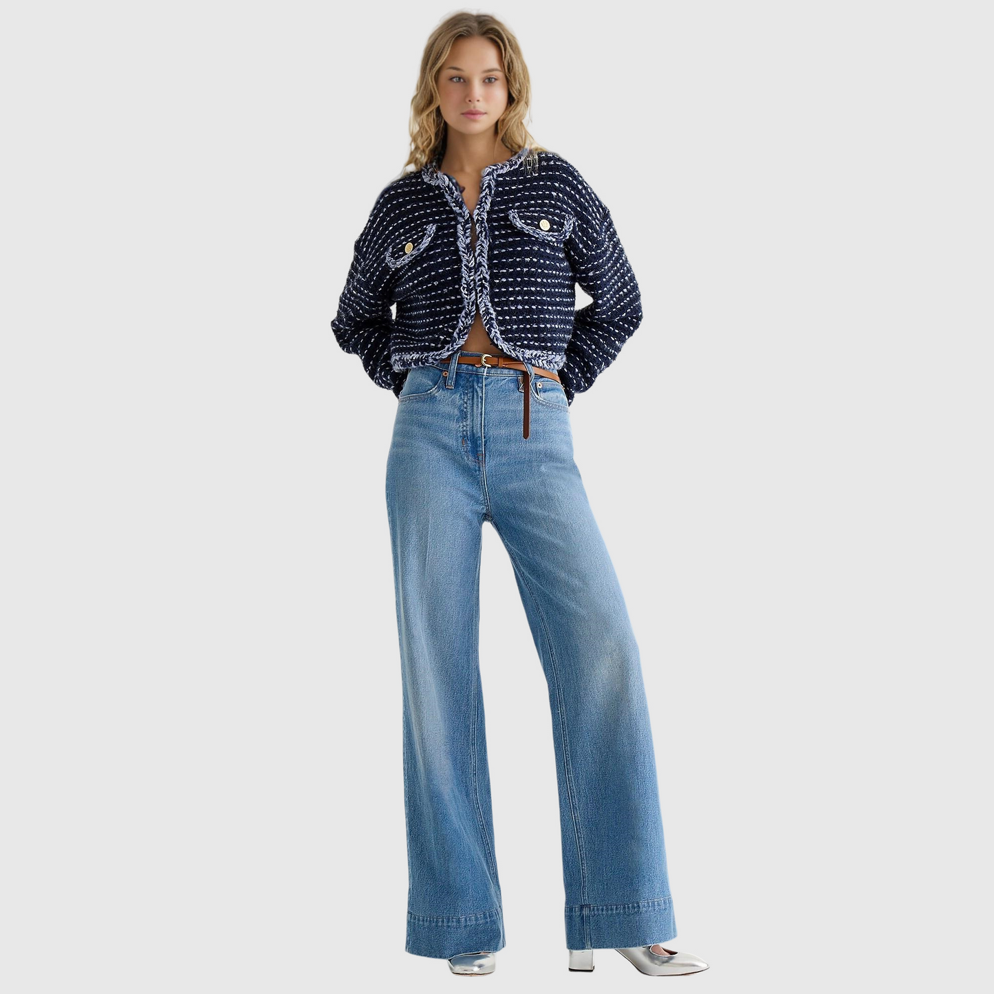 Tall Leg Denim Trousers (Buy 2 Free Shipping)