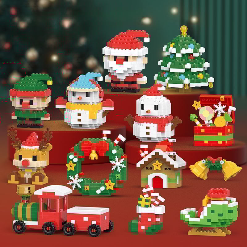 🔥🎄Santa Claus Design Building Blocks Toy