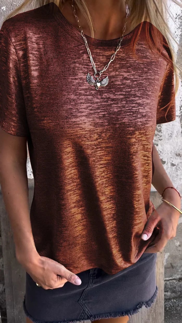 Gold Foil Short-sleeved T-shirt (Buy 2 Free Shipping)