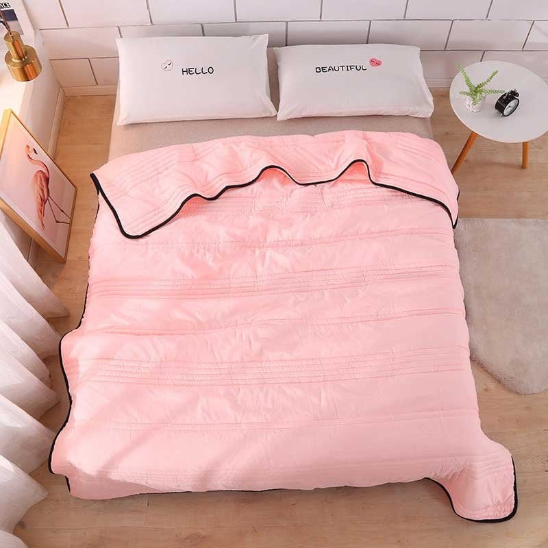 Cool Ice Silk Summer Time Air  Blanket Queen King Size