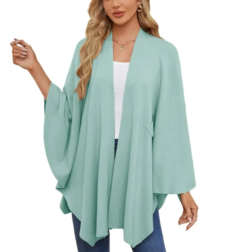 Autumn Women's Elegant Shawl Wraps Soft Open Front Poncho Sweater(Buy 2 Free Shipping)