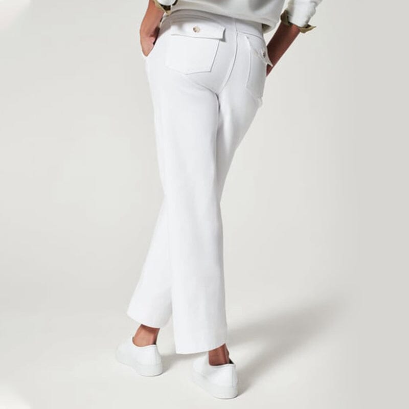 Women Stretch Twill Cropped Wide Leg Pant-(BUY 2 FREE SHIPPING)