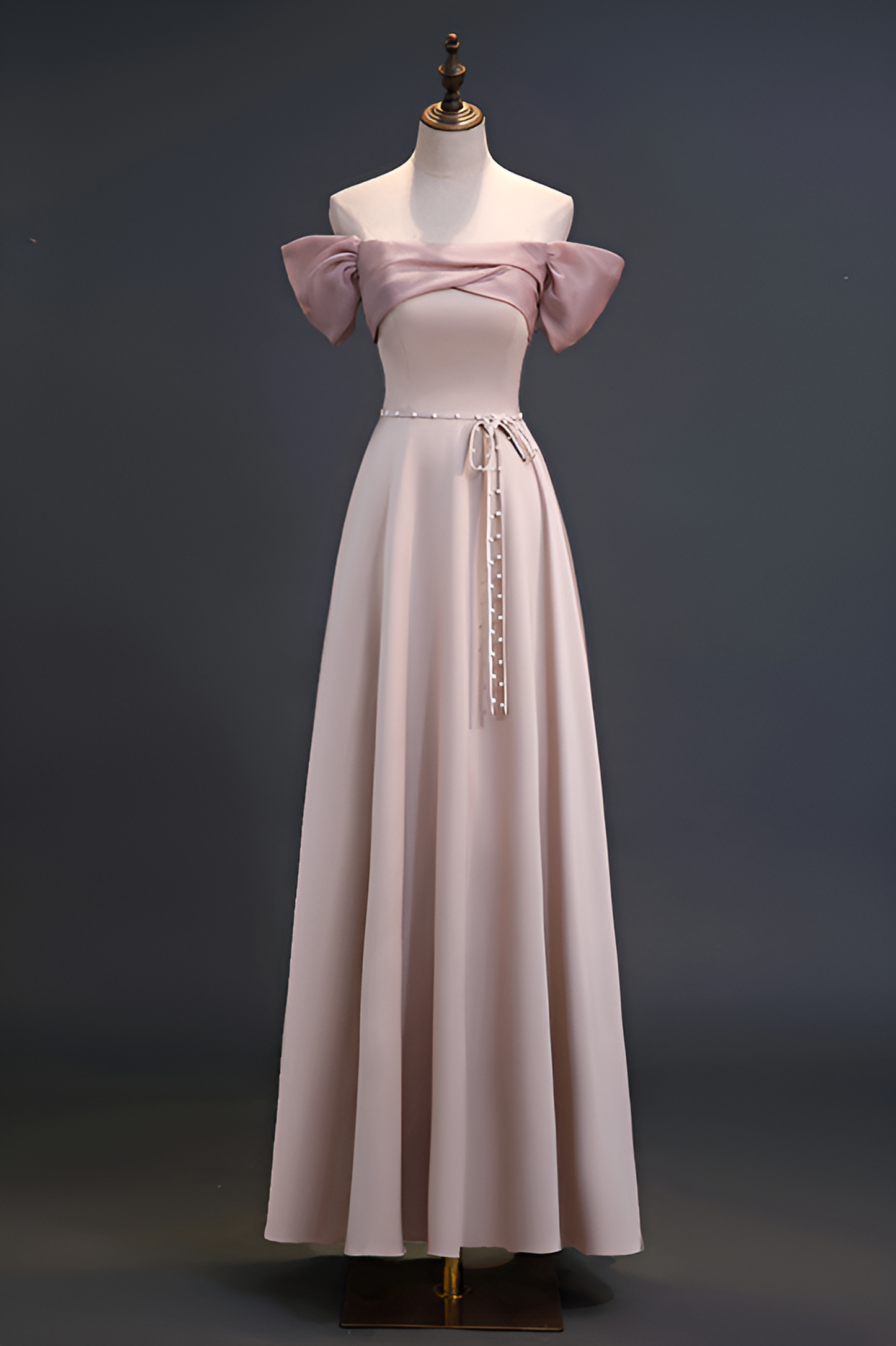 acelimosf™-Bridesmaid dress satin pink sister dress bridesmaid group dress