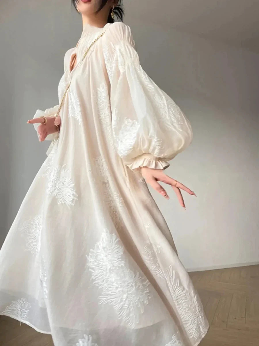 acelimosf™-Gentle and elegant fairy waist-cinching long skirt