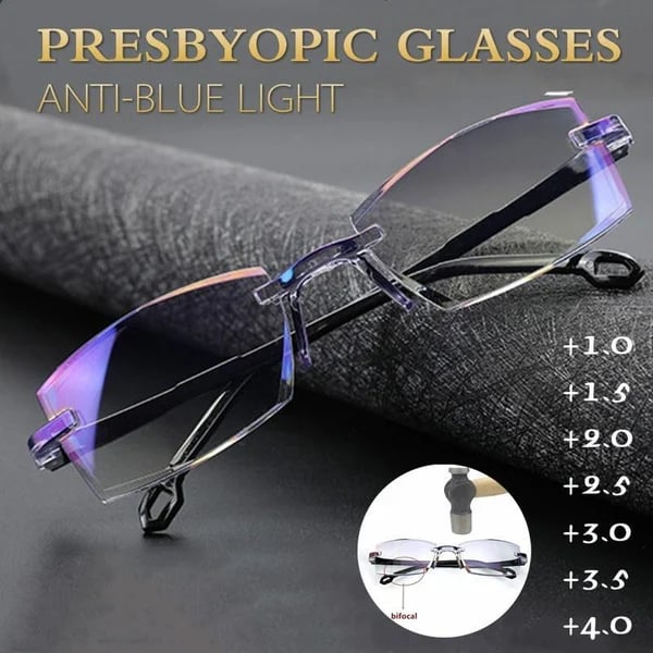 New Sapphire High Hardness Anti-Blue Dual-Use Reading Glasses