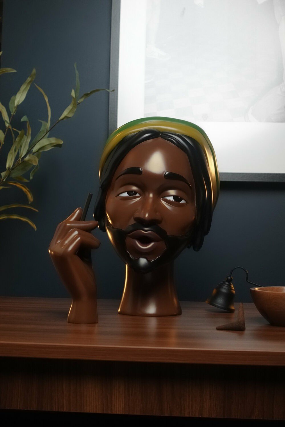 Head Incense Burner Black Woman