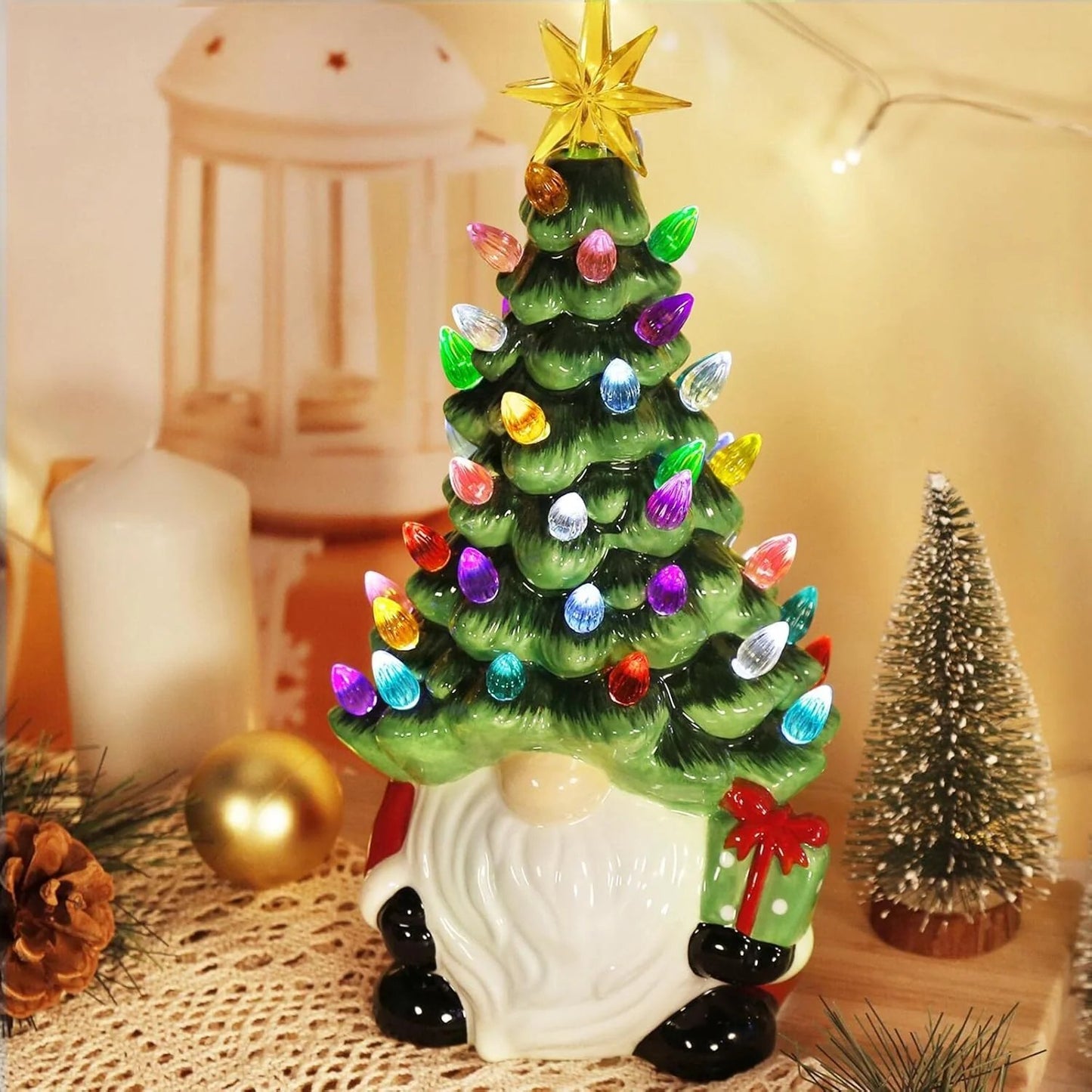 DIY Lighted Christmas Gnome Tree - A Heartwarming Gift for the Family