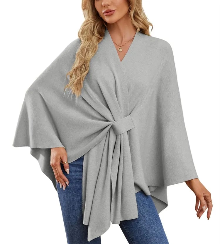 Autumn Women's Elegant Shawl Wraps Soft Open Front Poncho Sweater(Buy 2 Free Shipping)