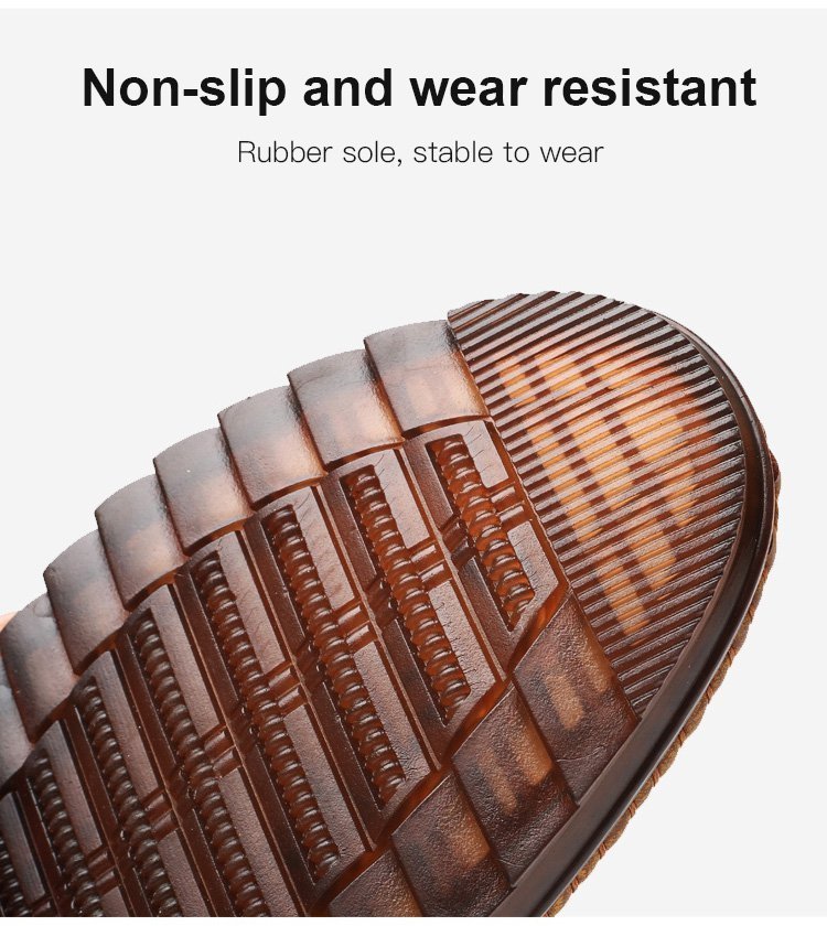 2025 spring new leather shoes non-slip business casual men's shoes