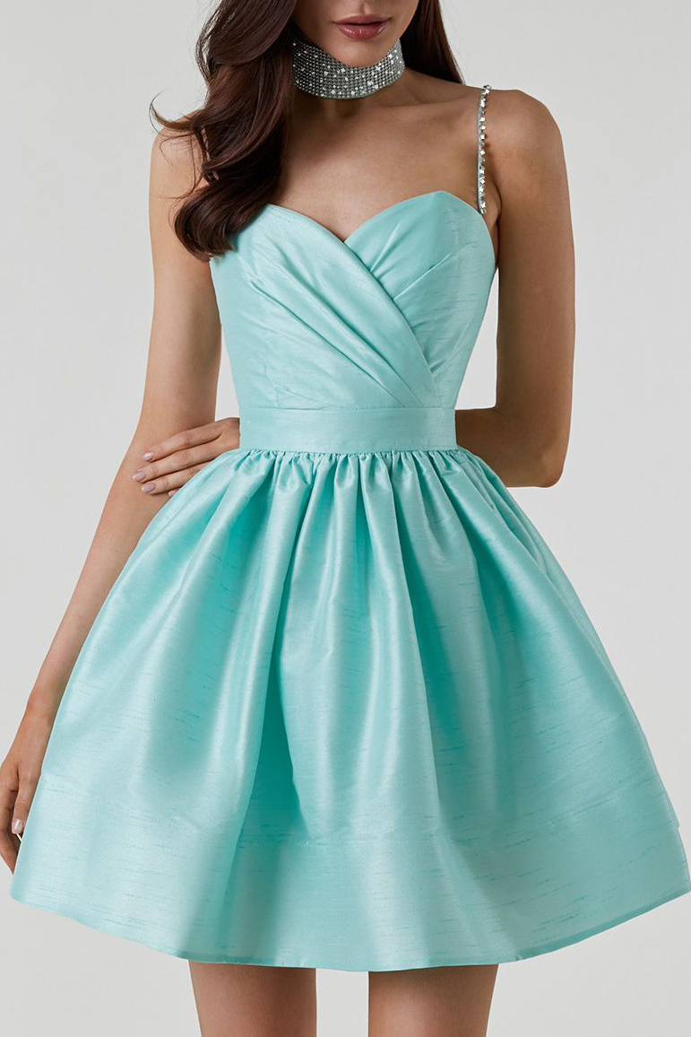 acelimosf™-Pleated strapless evening gown