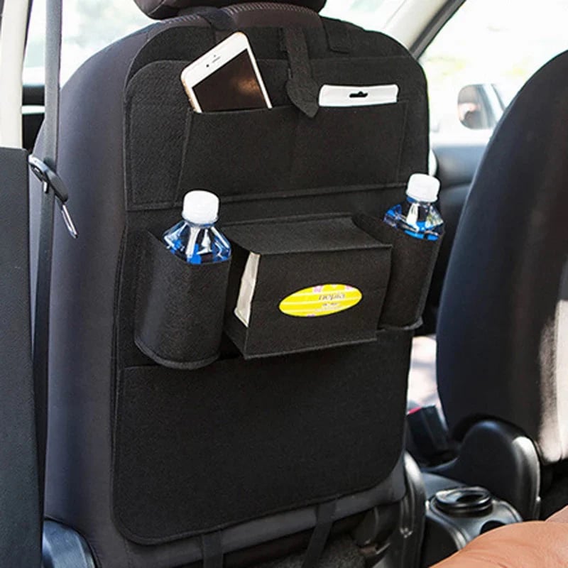 2 PC Car Seat Back Organizer Kids Kick Mats Protectors