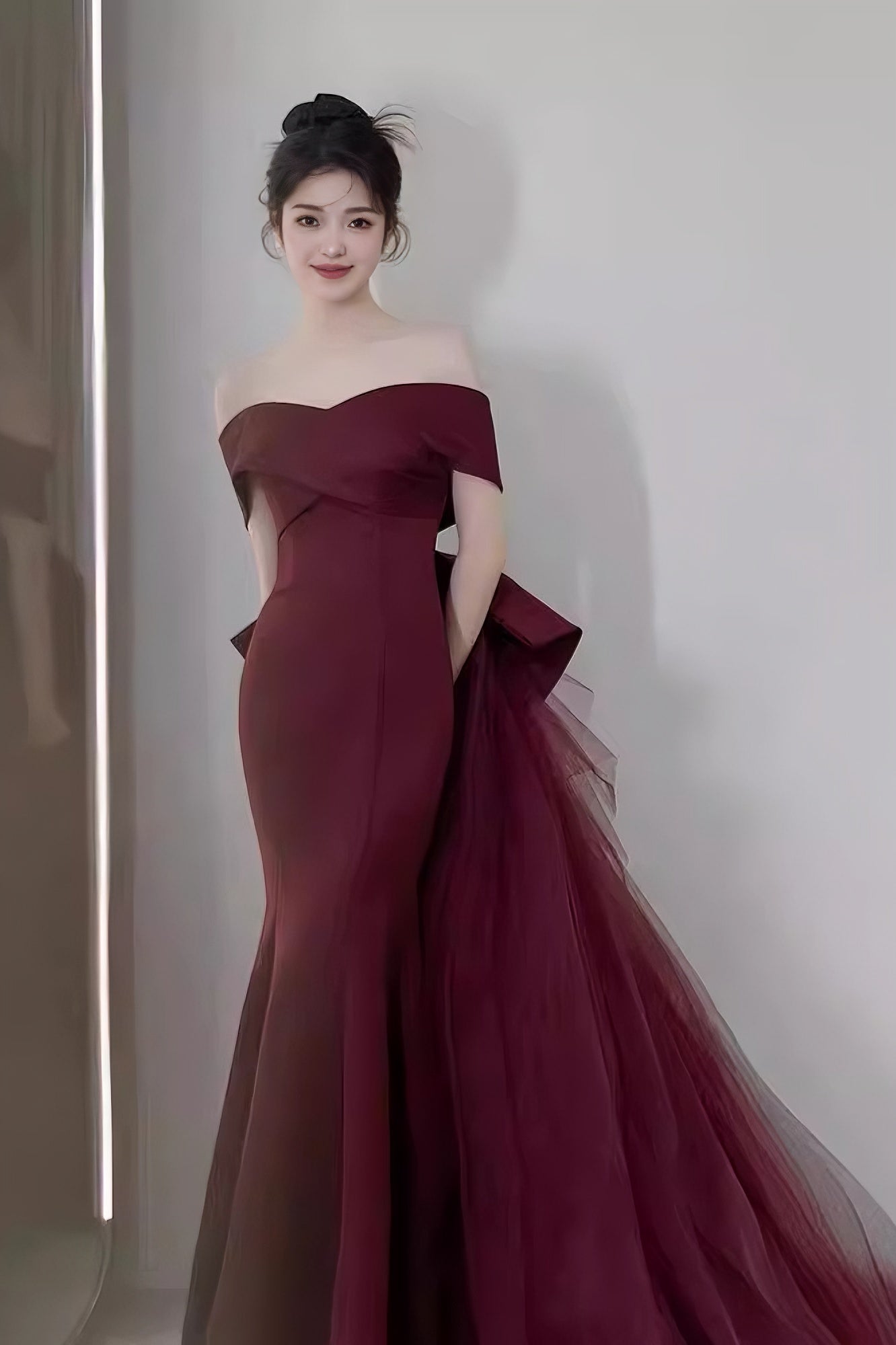 acelimosf™-New fishtail evening dress