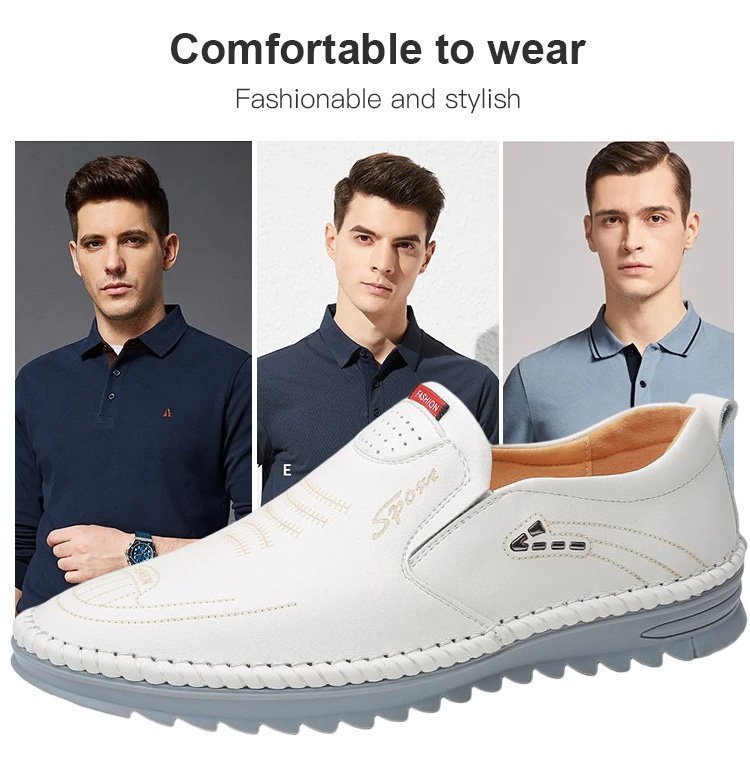 2025 spring new leather shoes non-slip business casual men's shoes