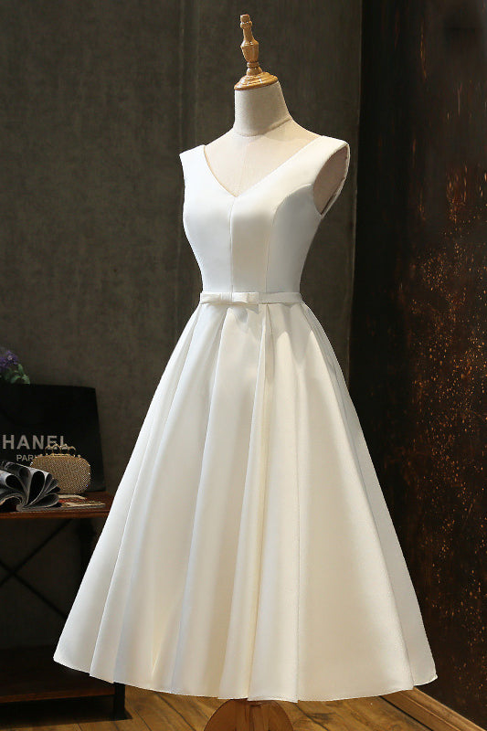 acelimosf™-Banquet travel photography satin studio white dress