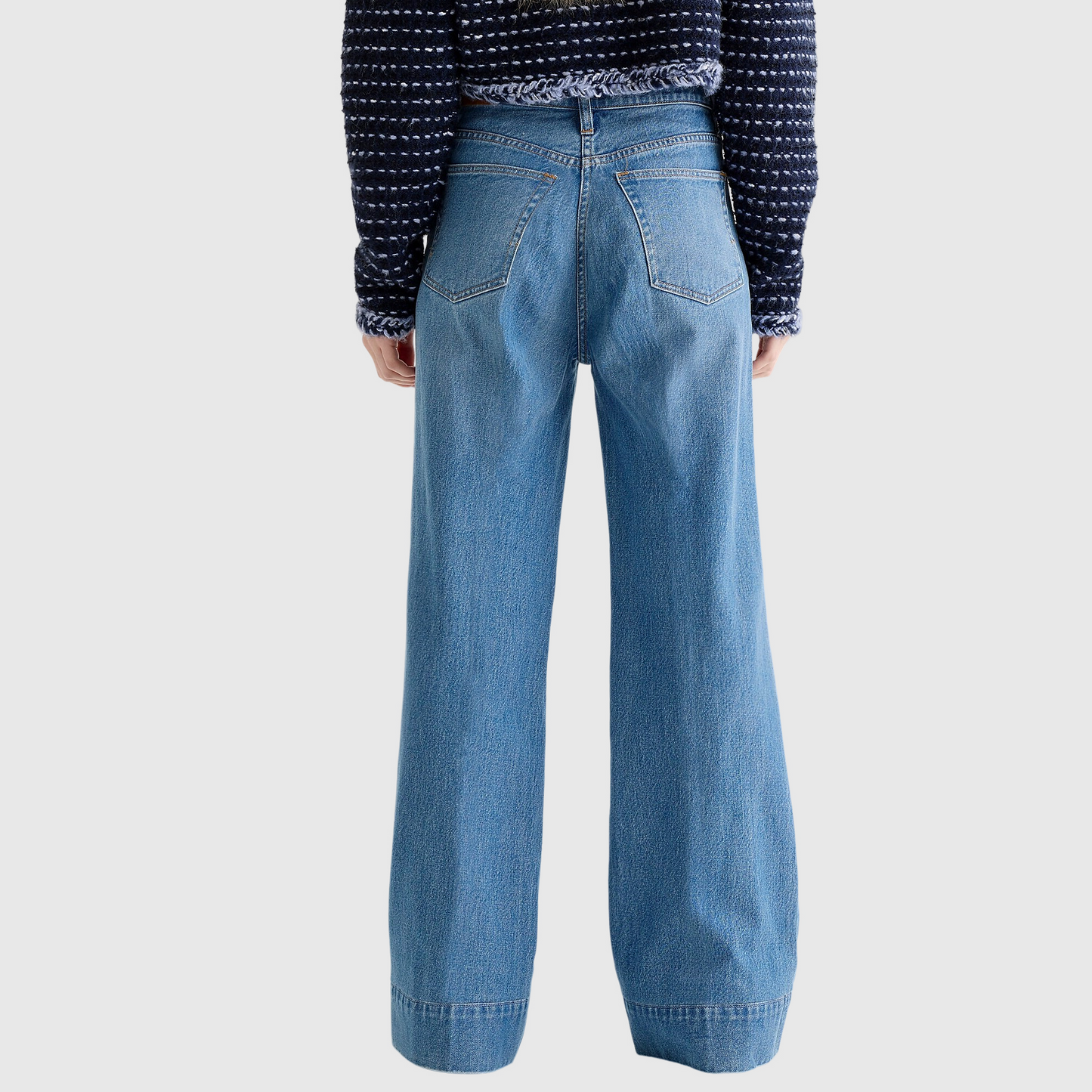 Tall Leg Denim Trousers (Buy 2 Free Shipping)