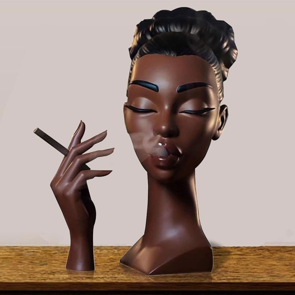 Head Incense Burner Black Woman