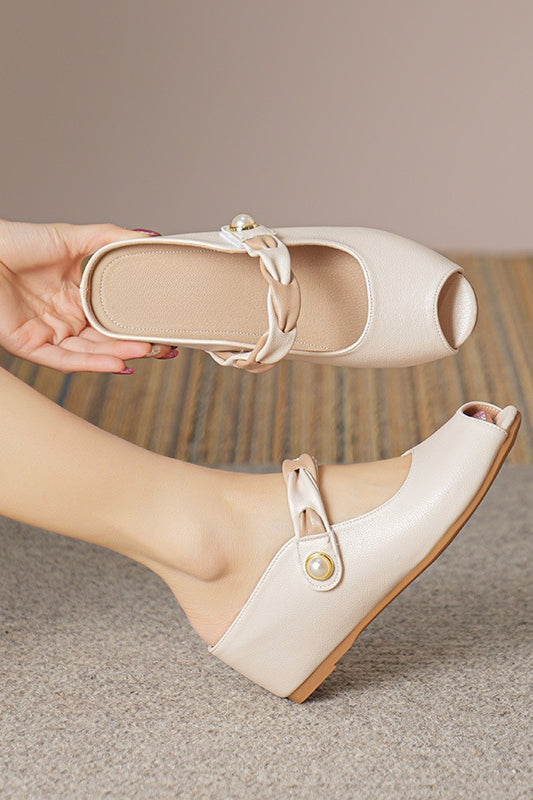 acelimosf™-Stylish soft-soled lazy mules with inner height wedge sandals