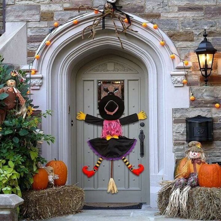 Large Crashing Witch Halloween Decorations