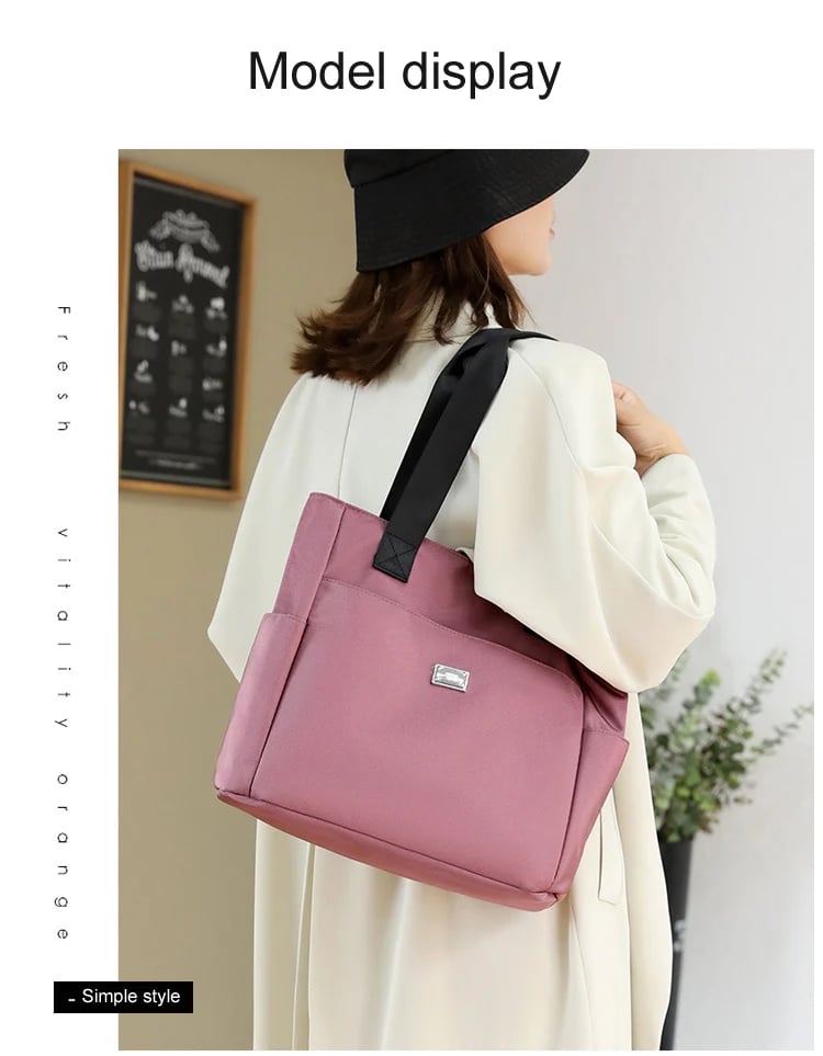 🔥Large Capacity Water Repellent Multi Pocket Nylon Shoulder Bag👜