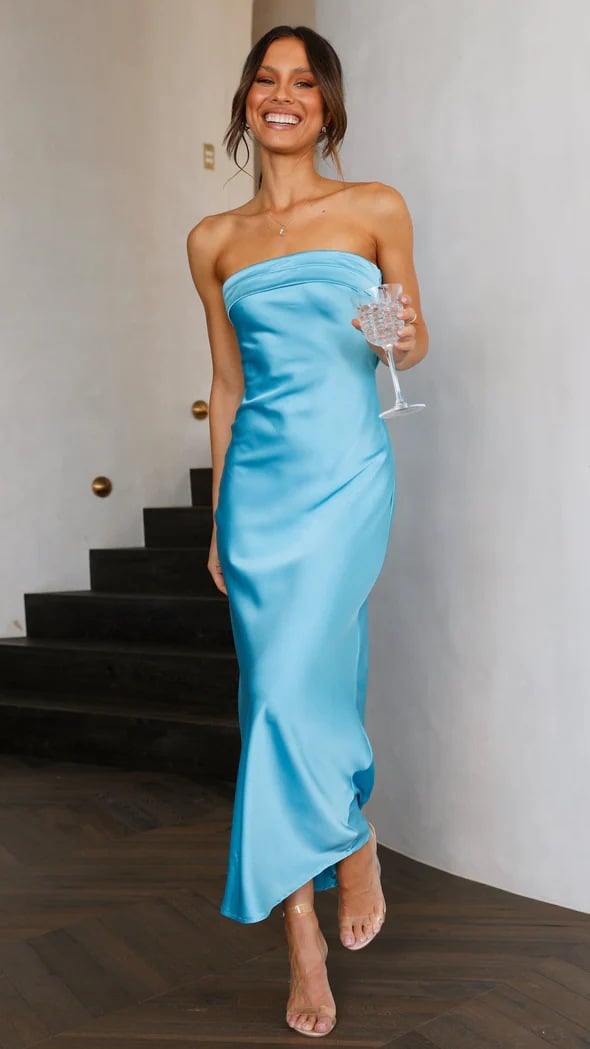 acelimosf™-Strapless Elastic Backless Sexy Dress