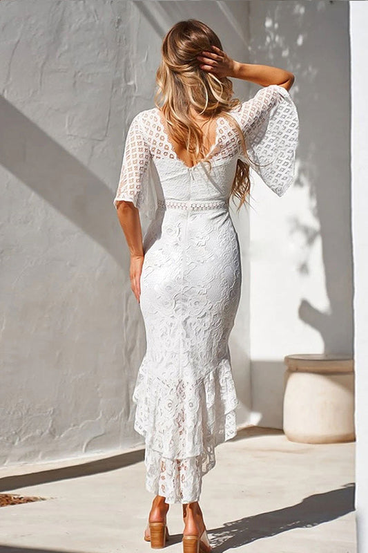 acelimosf™-Lace Slim Fishtail Women's Dress