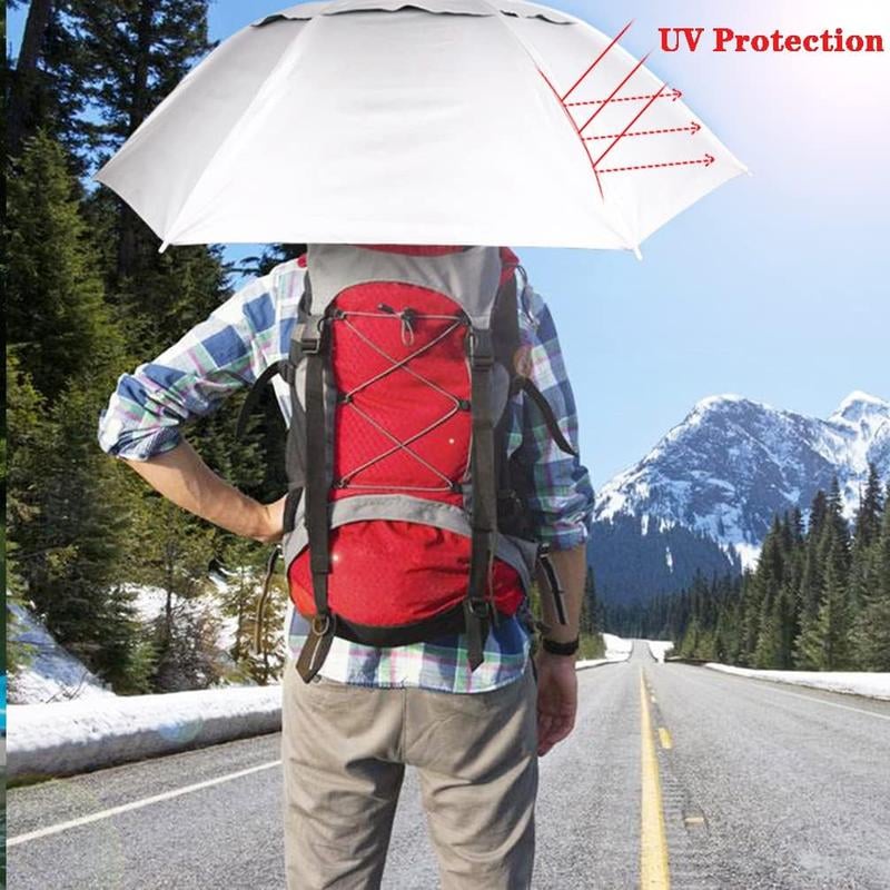 🔥Head Umbrella Hat-Compact Folding Hands Free Hat Umbrella