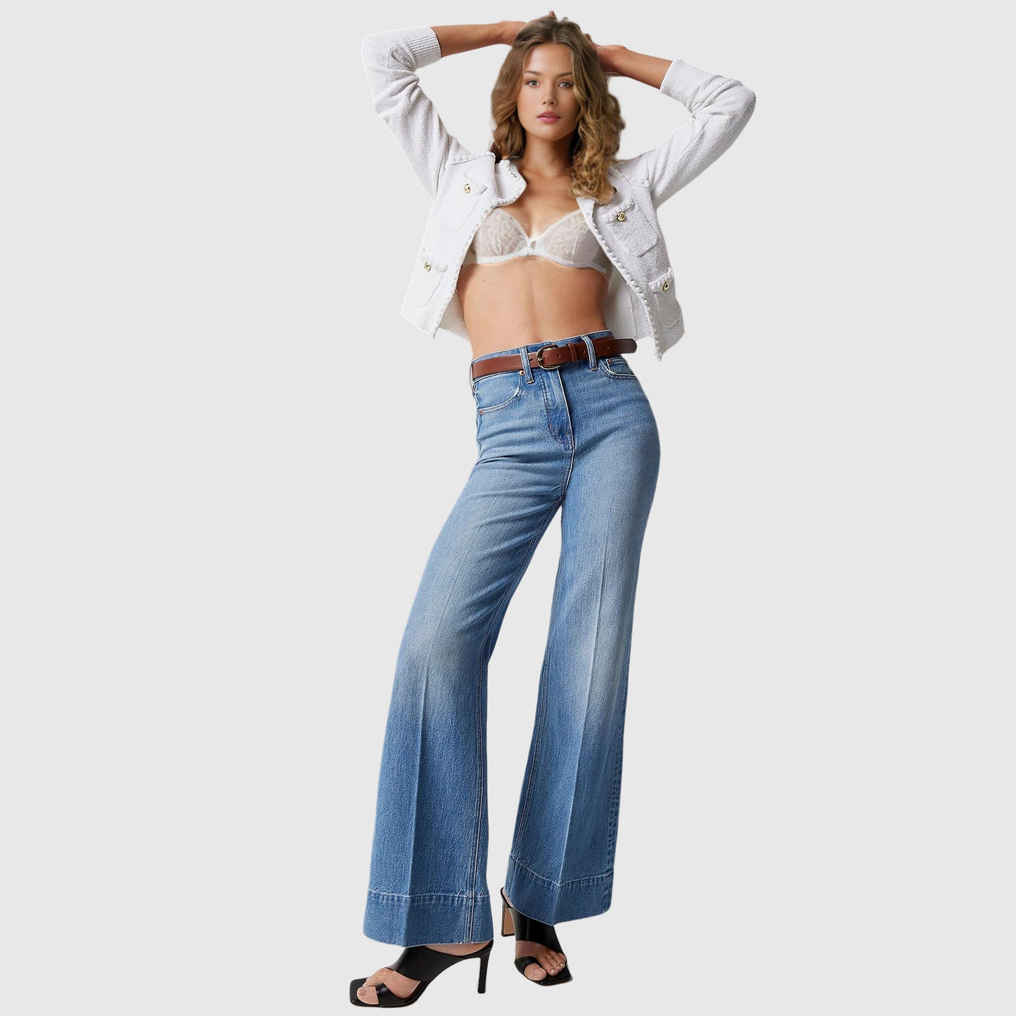 Tall Leg Denim Trousers (Buy 2 Free Shipping)