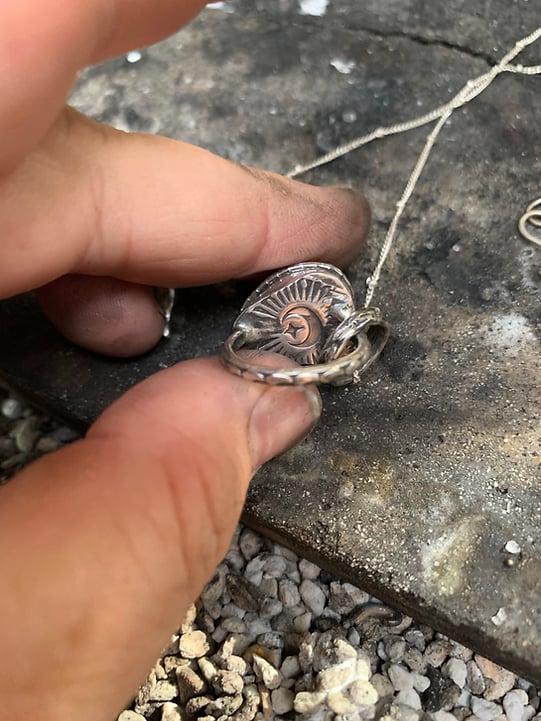 Amethyst And Crow Skull Locket Talisman
