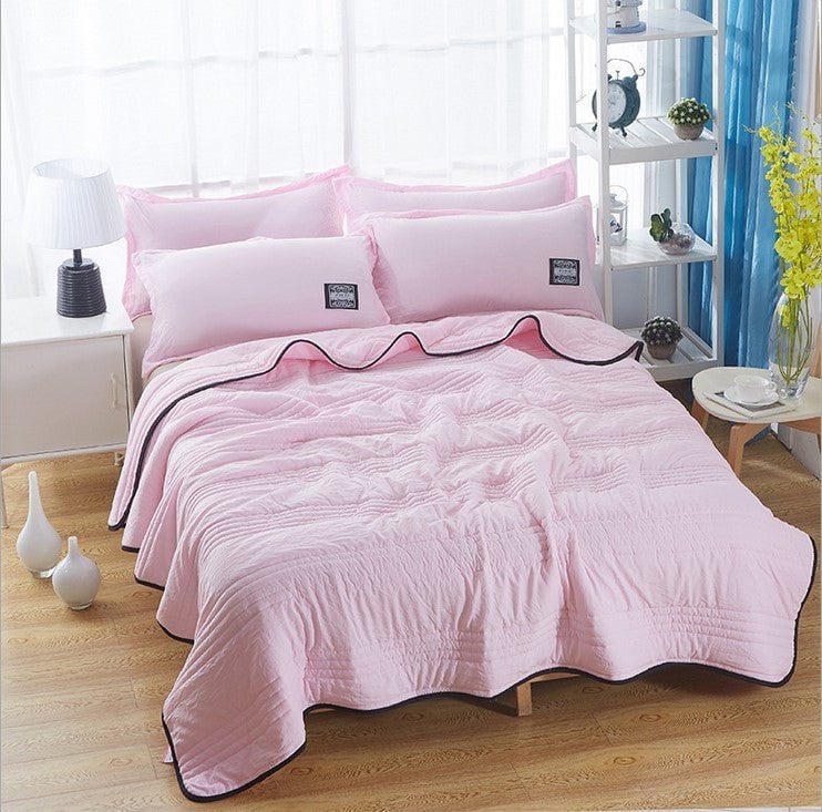 Cool Ice Silk Summer Time Air  Blanket Queen King Size