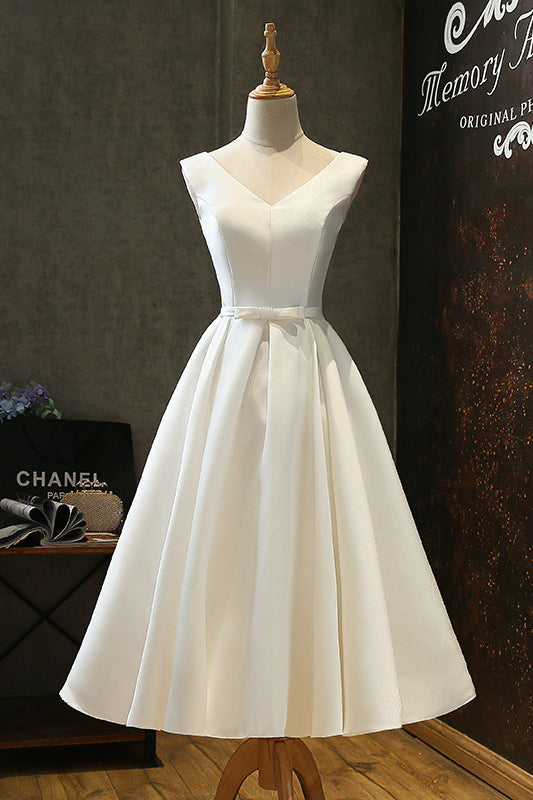 acelimosf™-Banquet travel photography satin studio white dress