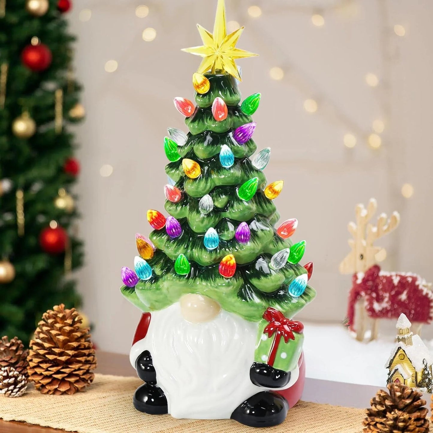 DIY Lighted Christmas Gnome Tree - A Heartwarming Gift for the Family