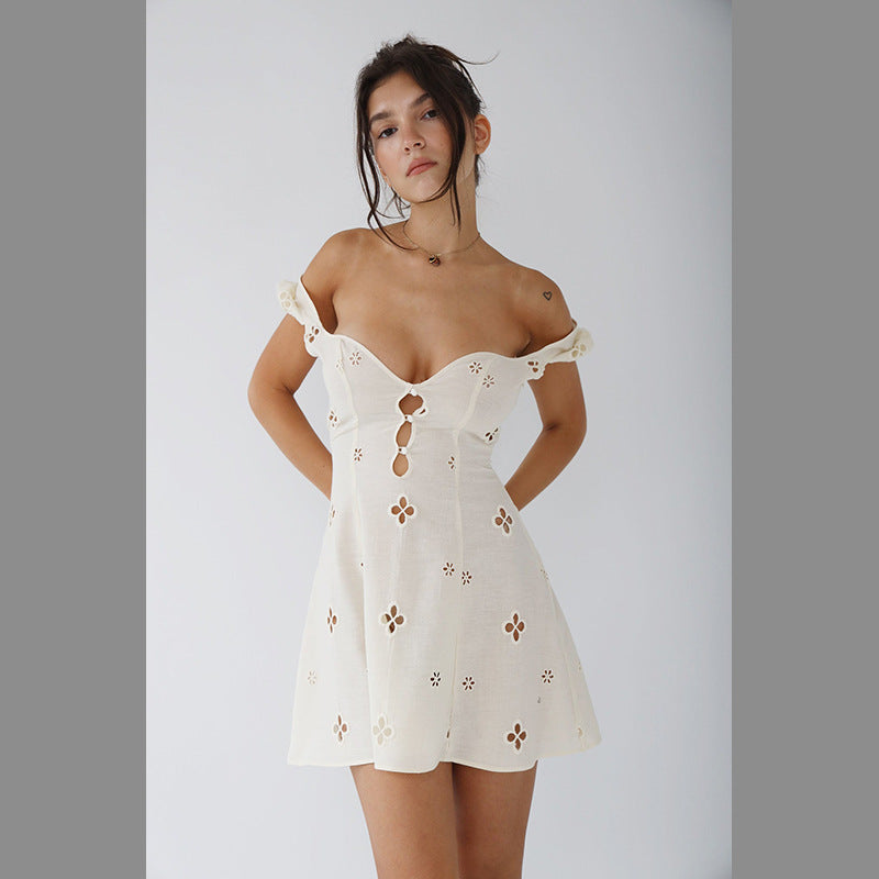 acelimosf™-Cotton embroidered dress