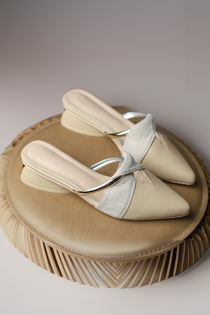 acelimosf™-Pointed toe half-cup flat shoes