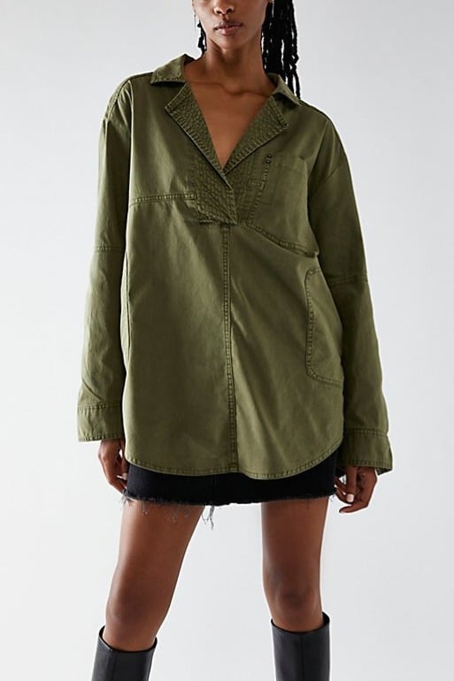 Limited time sale🔥Women's Denim V-Neck Pullover Shirt