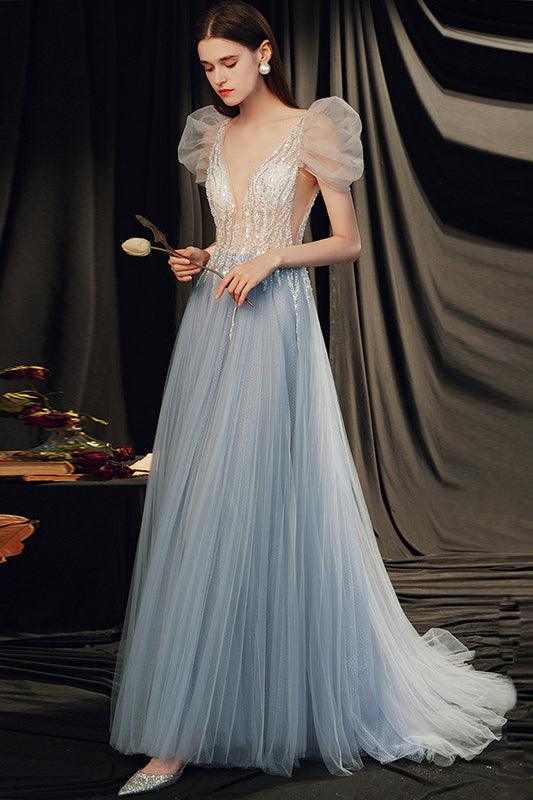 acelimosf™-Starry sky basket banquet temperament evening dress