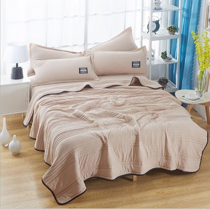 Cool Ice Silk Summer Time Air  Blanket Queen King Size