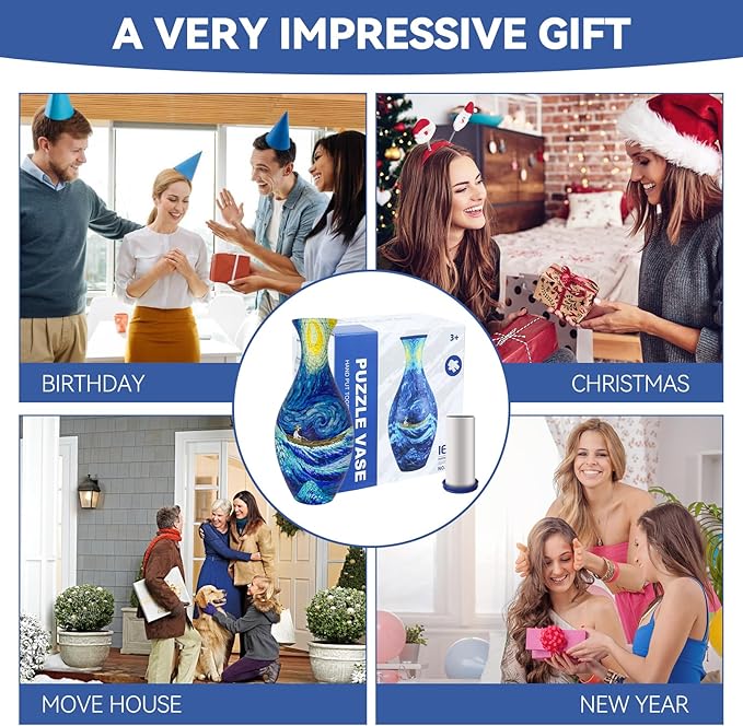 💐3d Jigsaw Puzzle Vase