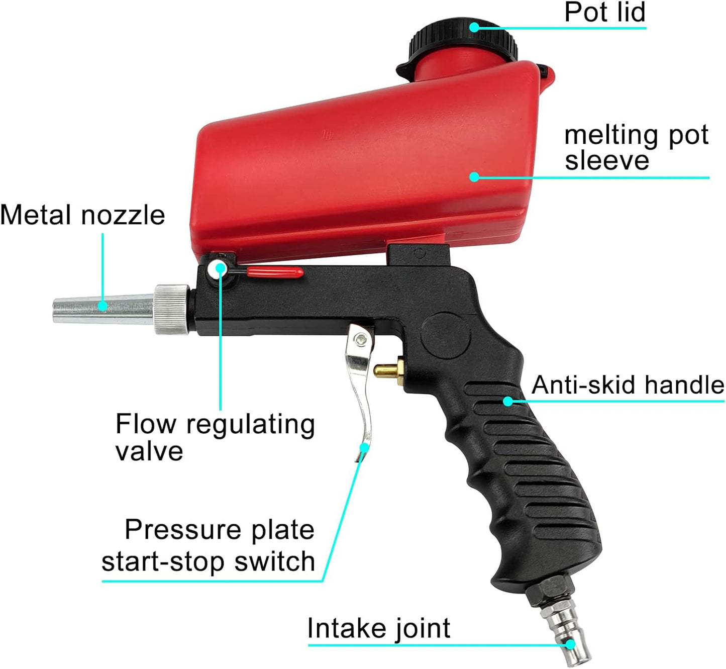 Portable Pneumatic Sandblasting Gun