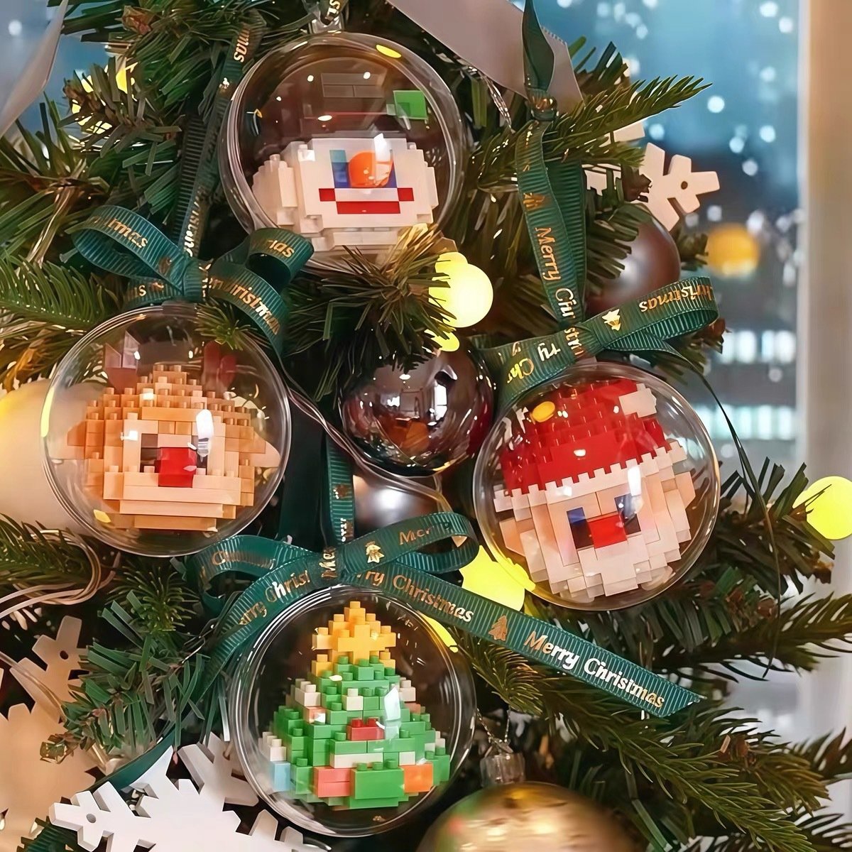 🔥🎄Santa Claus Design Building Blocks Toy