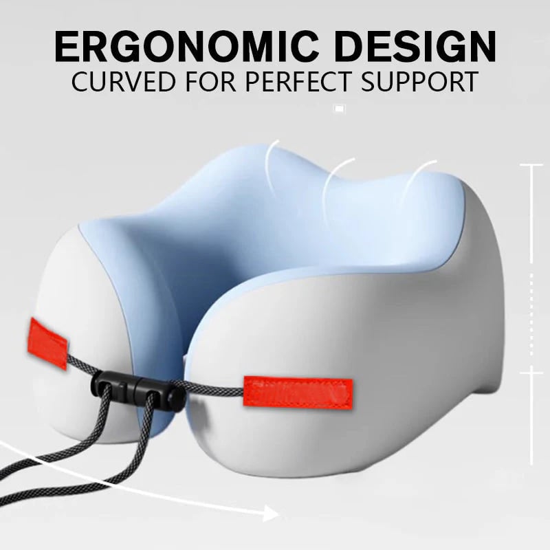 🎁 Ergonomic Memory Foam U-Shaped Travel Neck Pillow