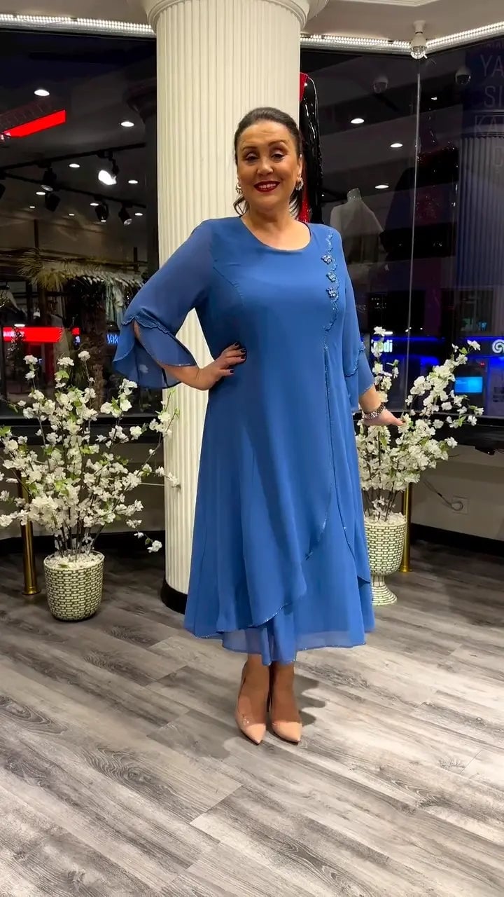 Women's Chiffon Solid Color Loose Dress - Buy Two And Get Free Shipping