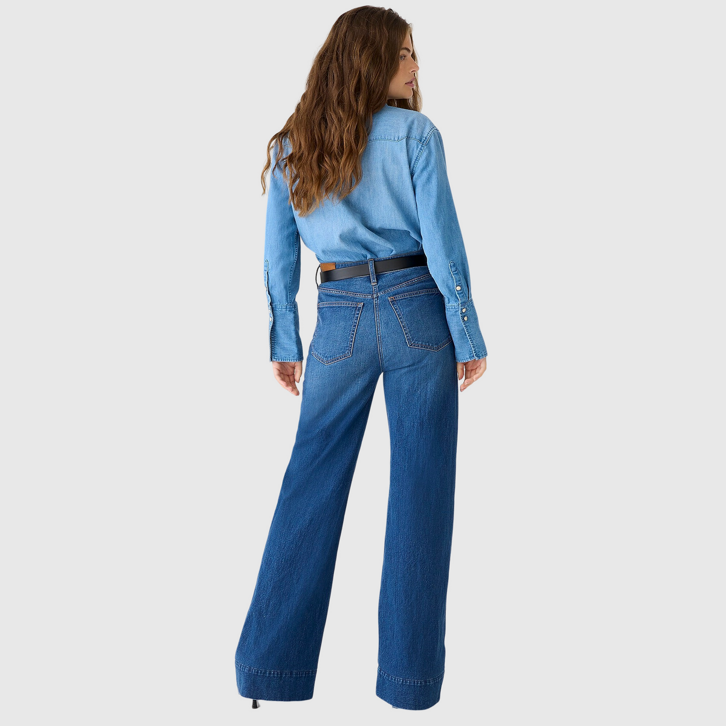 Tall Leg Denim Trousers (Buy 2 Free Shipping)