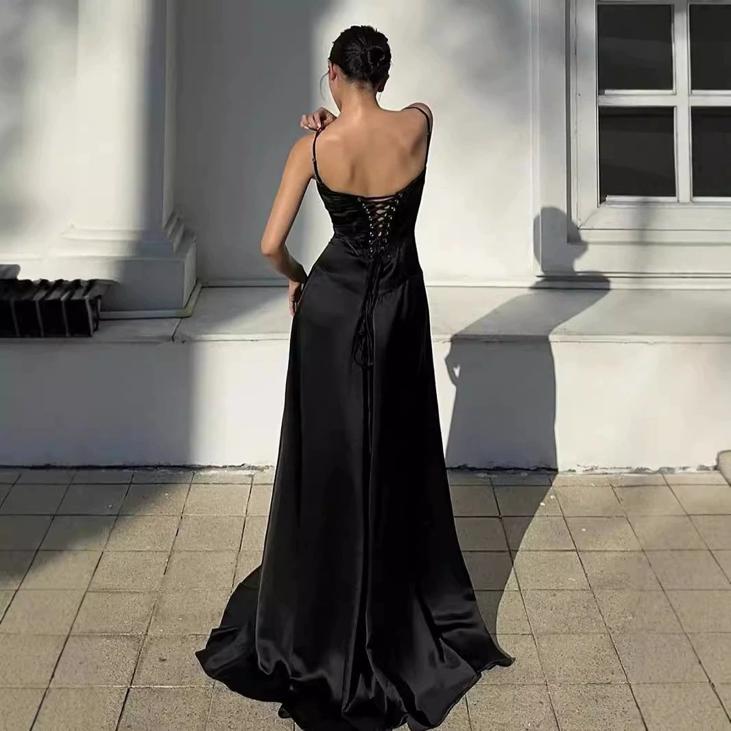 acelimosf™-Sexy strapless backless evening dress