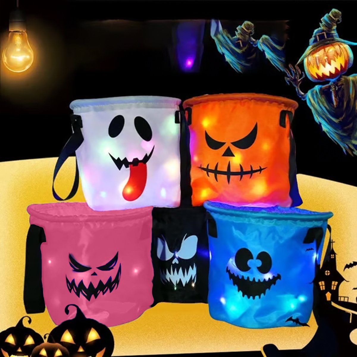 🏆Flash Sale⚡ 50K+ SOLD! Almost Gone-💥Light Up Halloween Baskets