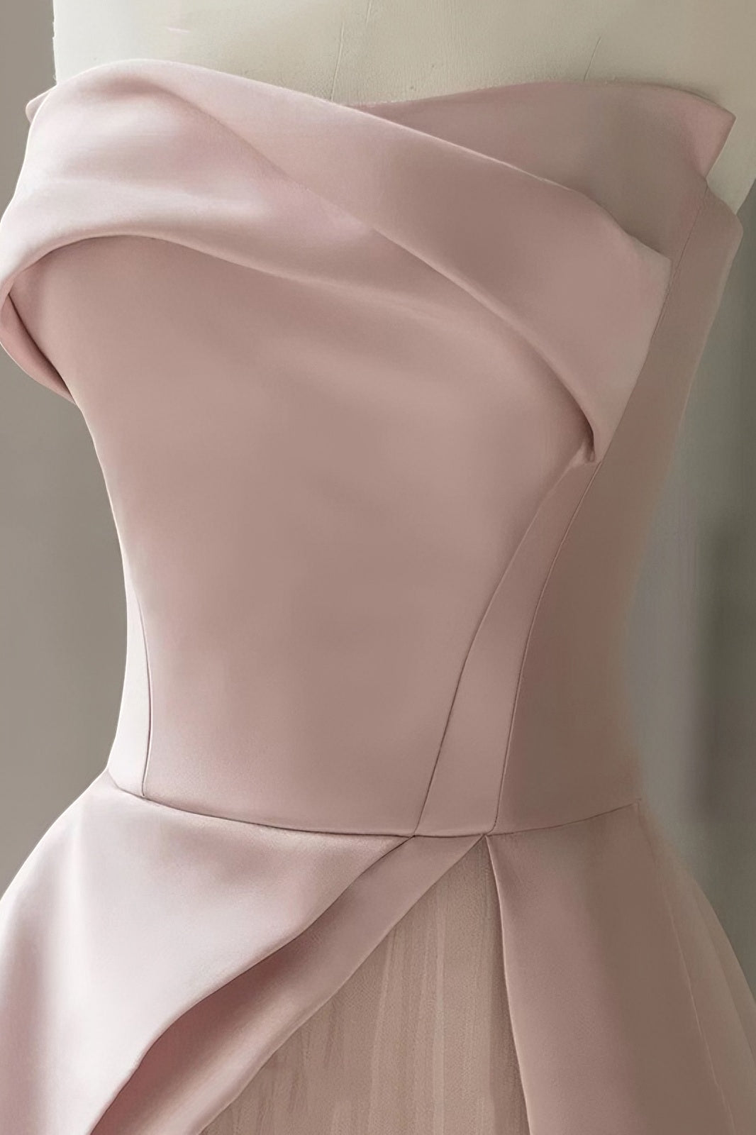 acelimosf™-Pink tube top evening dress