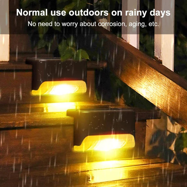 LED Solar Lamp Path Staircase Outdoor Waterproof Wall Light-BUY MORE SAVE MORE