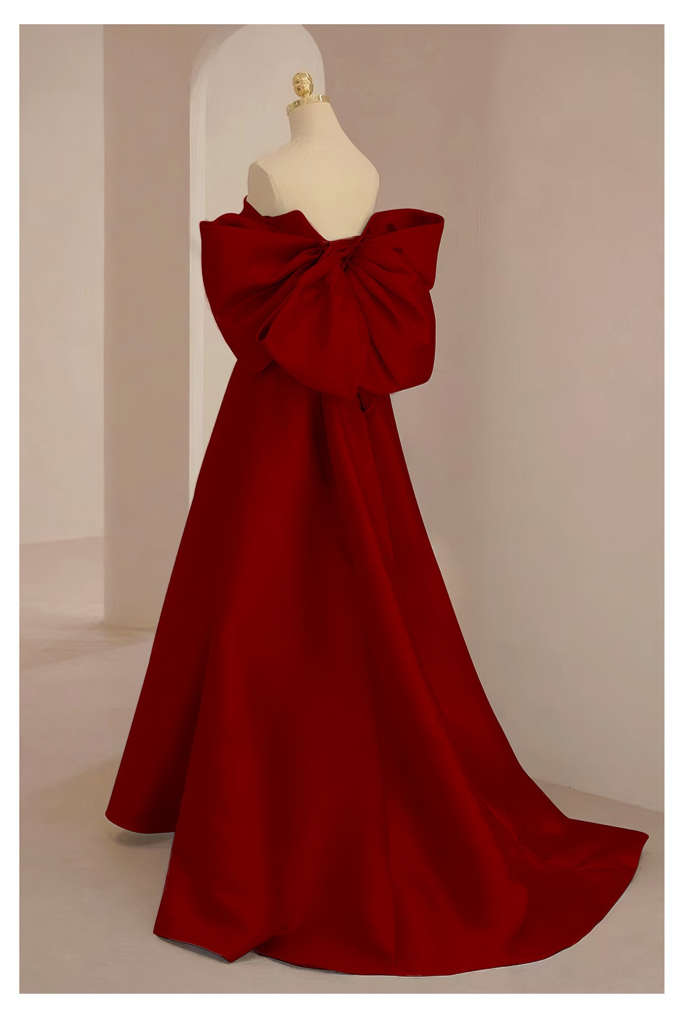 acelimosf™-red bow evening dress