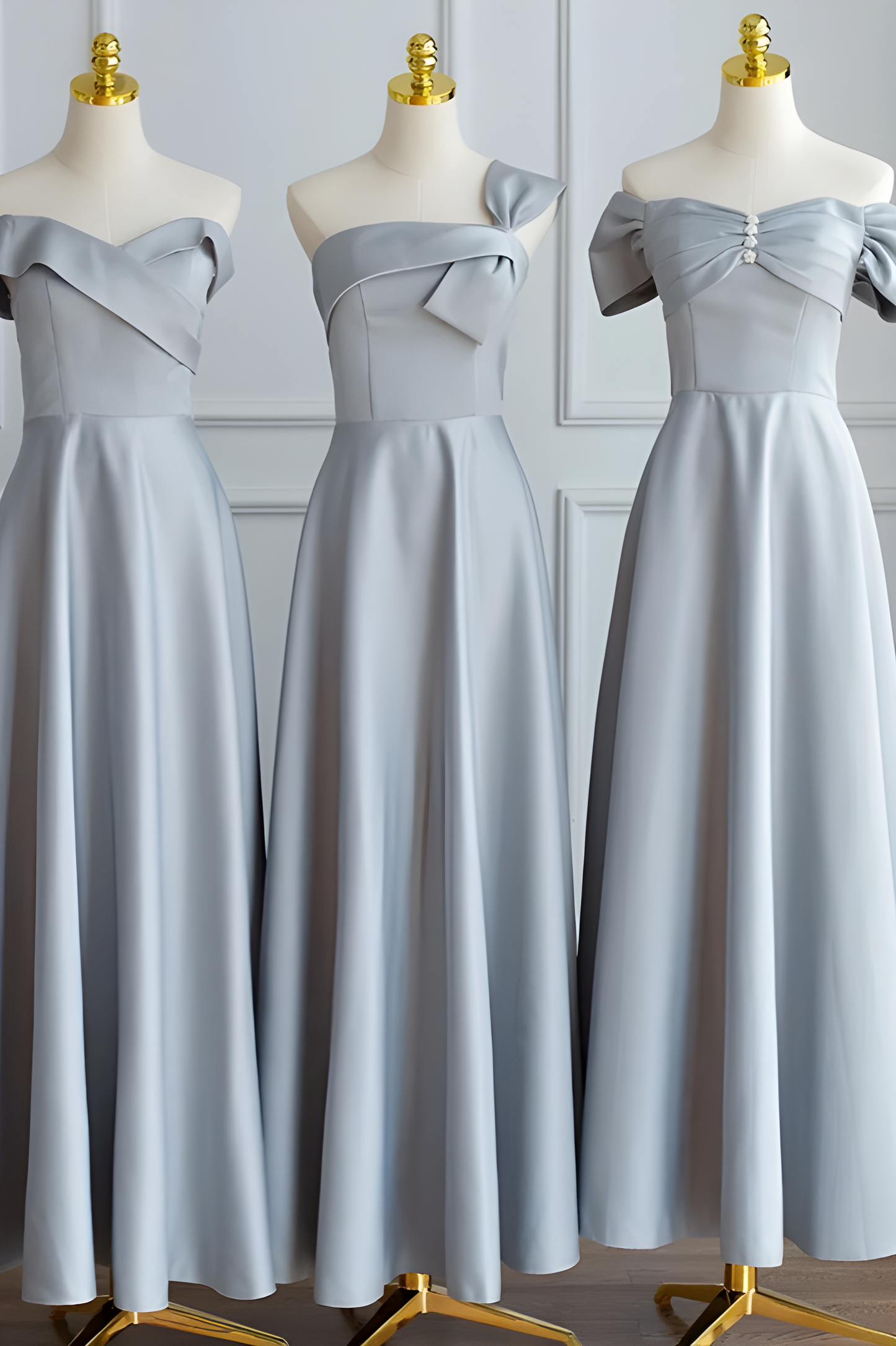 acelimosf™-Satin Bridesmaid Dresses Wedding Sisterhood Evening Dresses