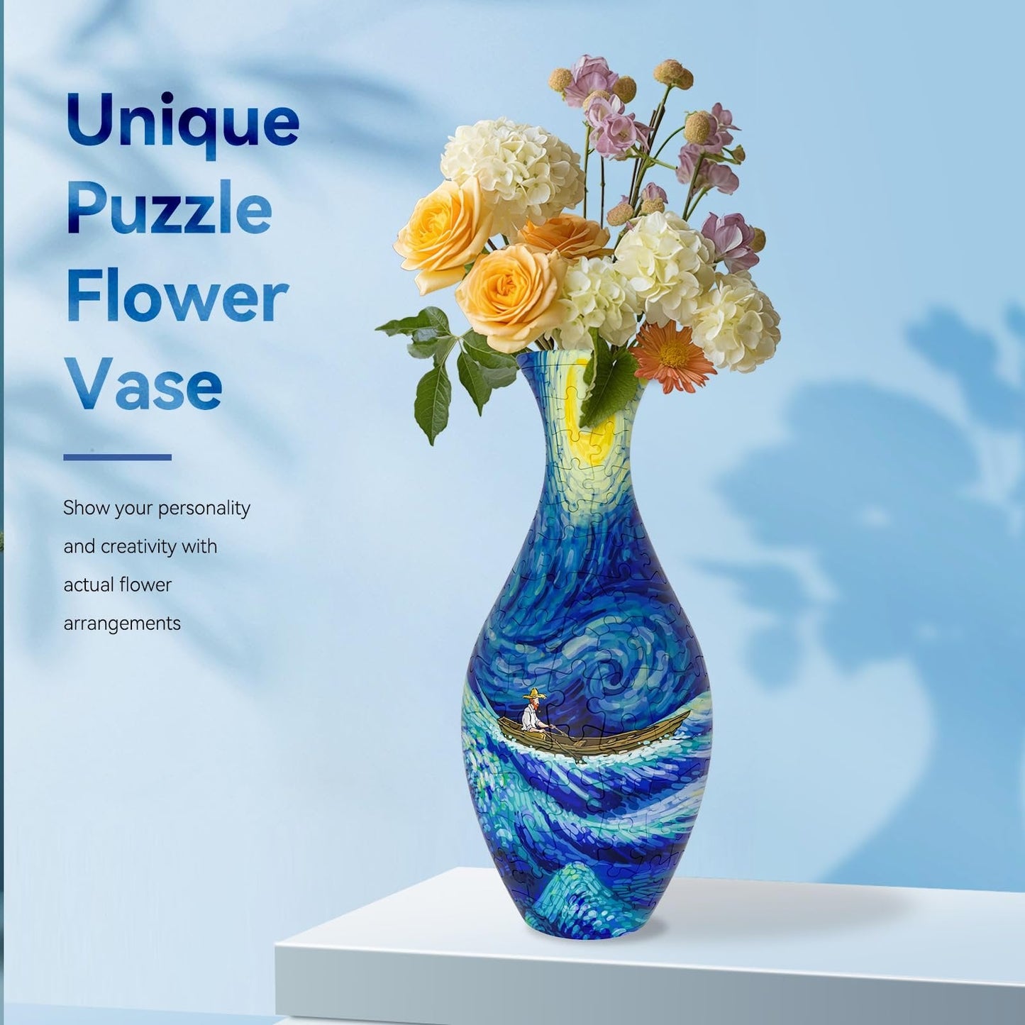 💐3d Jigsaw Puzzle Vase