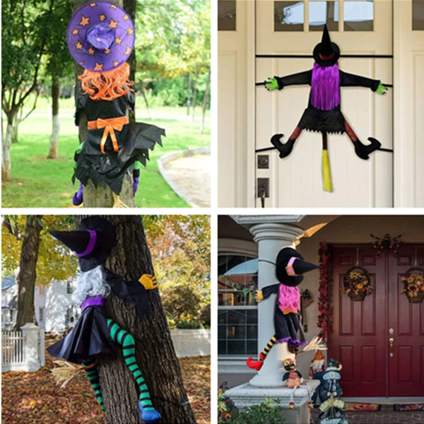 Large Crashing Witch Halloween Decorations